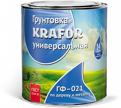 Грунтовка по дереву и металлу ГФ–021 KRAFOR